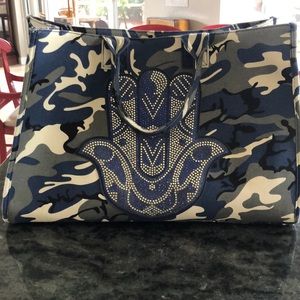 Camo Hamsa  Structuree Tote